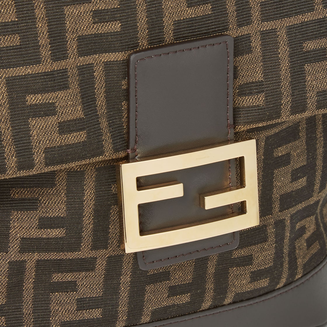 FENDI Backpack Brown FF jacquard fabric backpack - Image 4